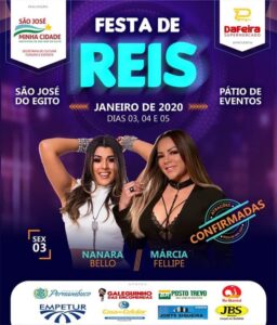Read more about the article Festa de Reis de SJE começa nesta sexta (03) com Márcia Felipe e Nanara Belo