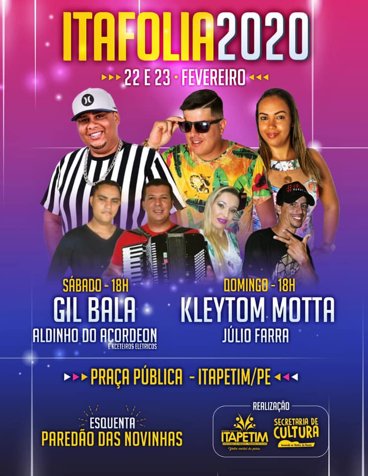 You are currently viewing Festa de carnaval confirmada pelo prefeito Adelmo Moura em Itapetim