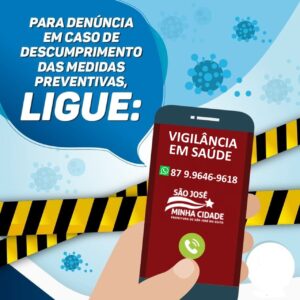Read more about the article Em SJE Vigilância em Saúde anuncia telefone para possíveis denúncias sobre coronavirus