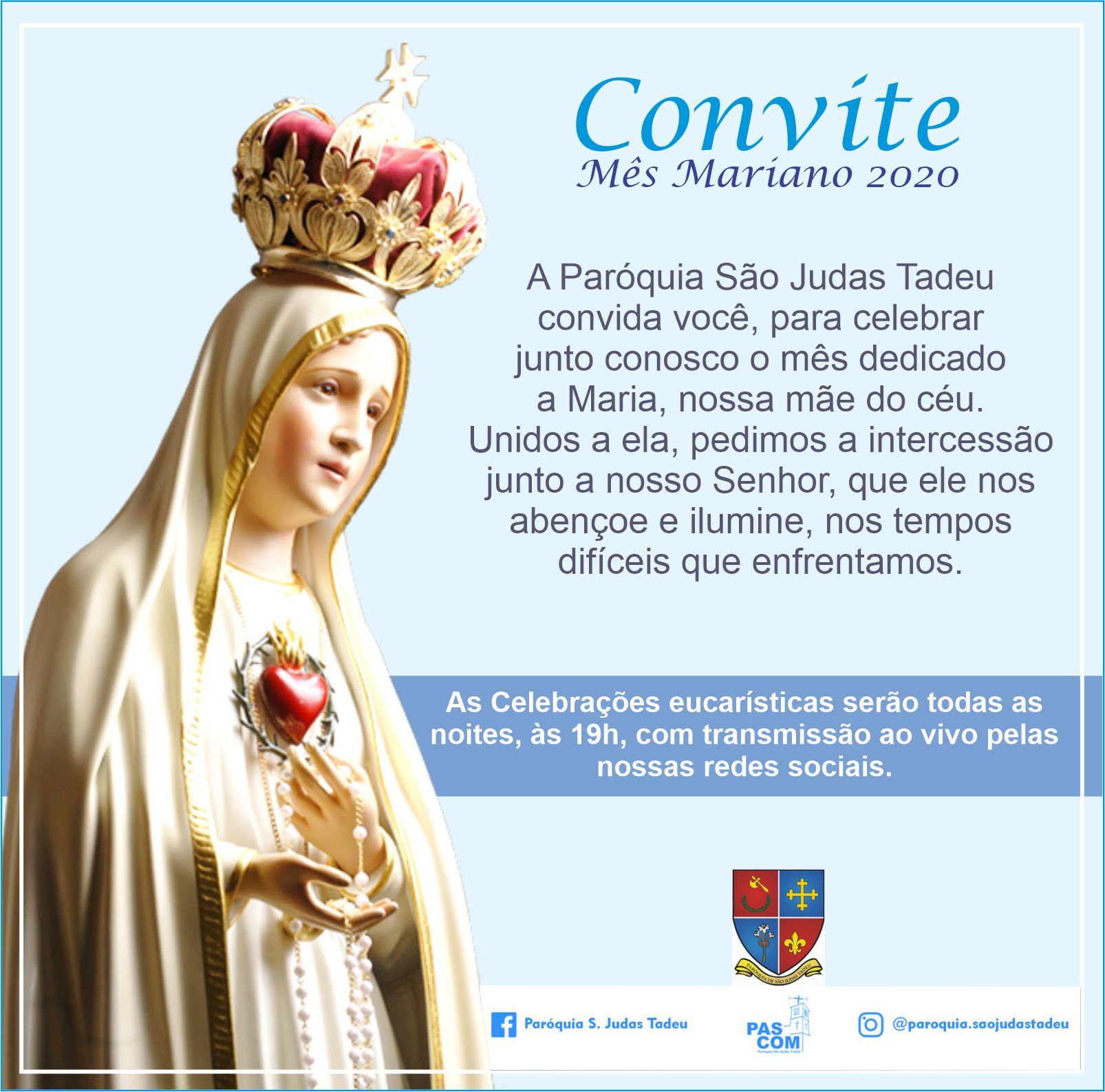 You are currently viewing Paróquia de São Judas Tadeu começa celebrar mês mariano