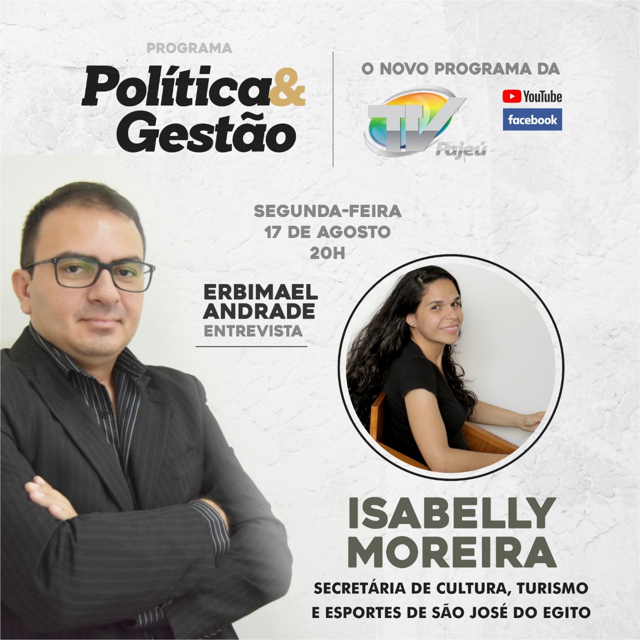 You are currently viewing Isabelly Moreira será a entrevistada do Programa Política e Gestão da próxima segunda (17)