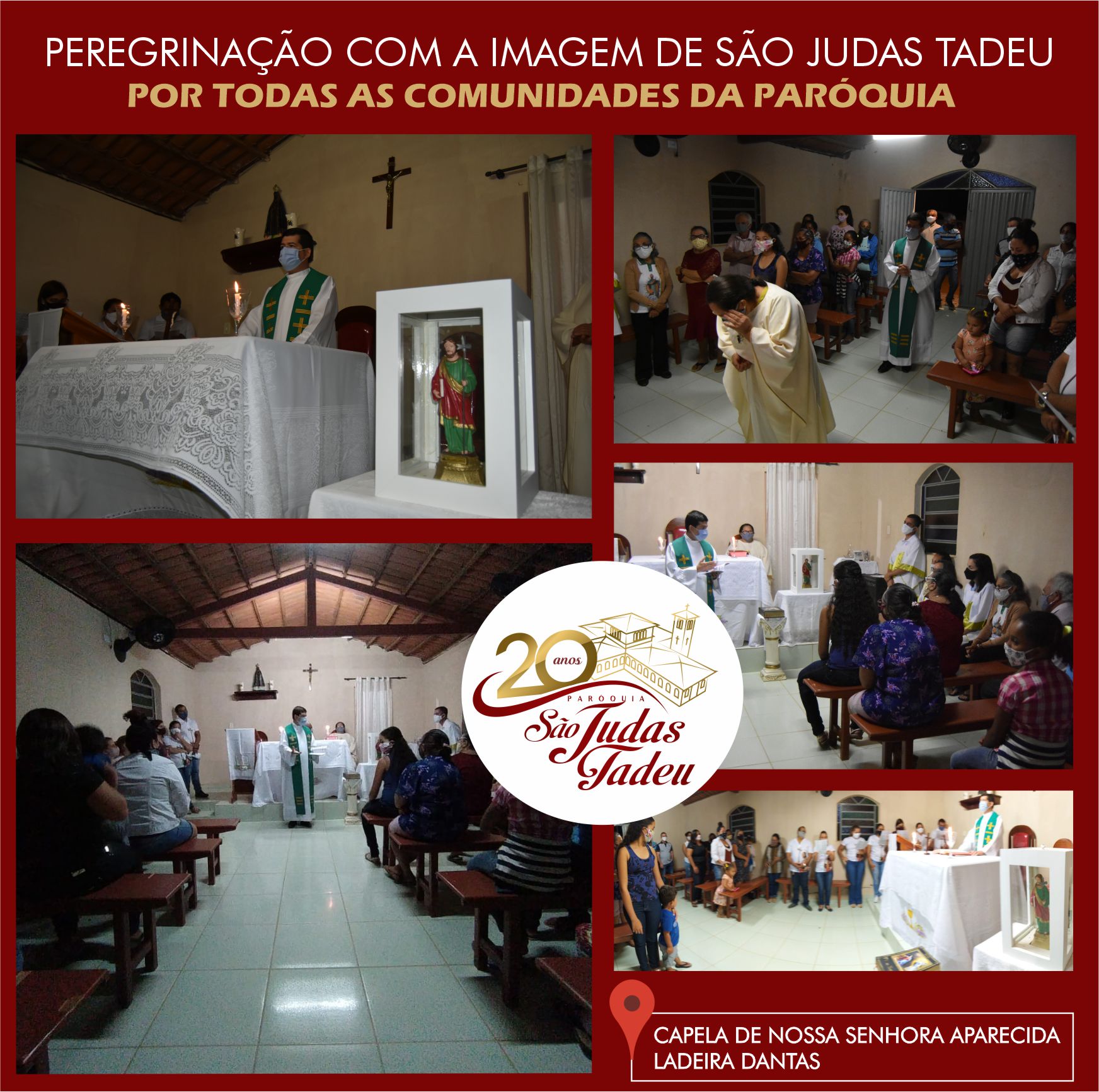 You are currently viewing Imagem peregrina de São Judas Tadeu chega a 3ª comunidade rural em SJE