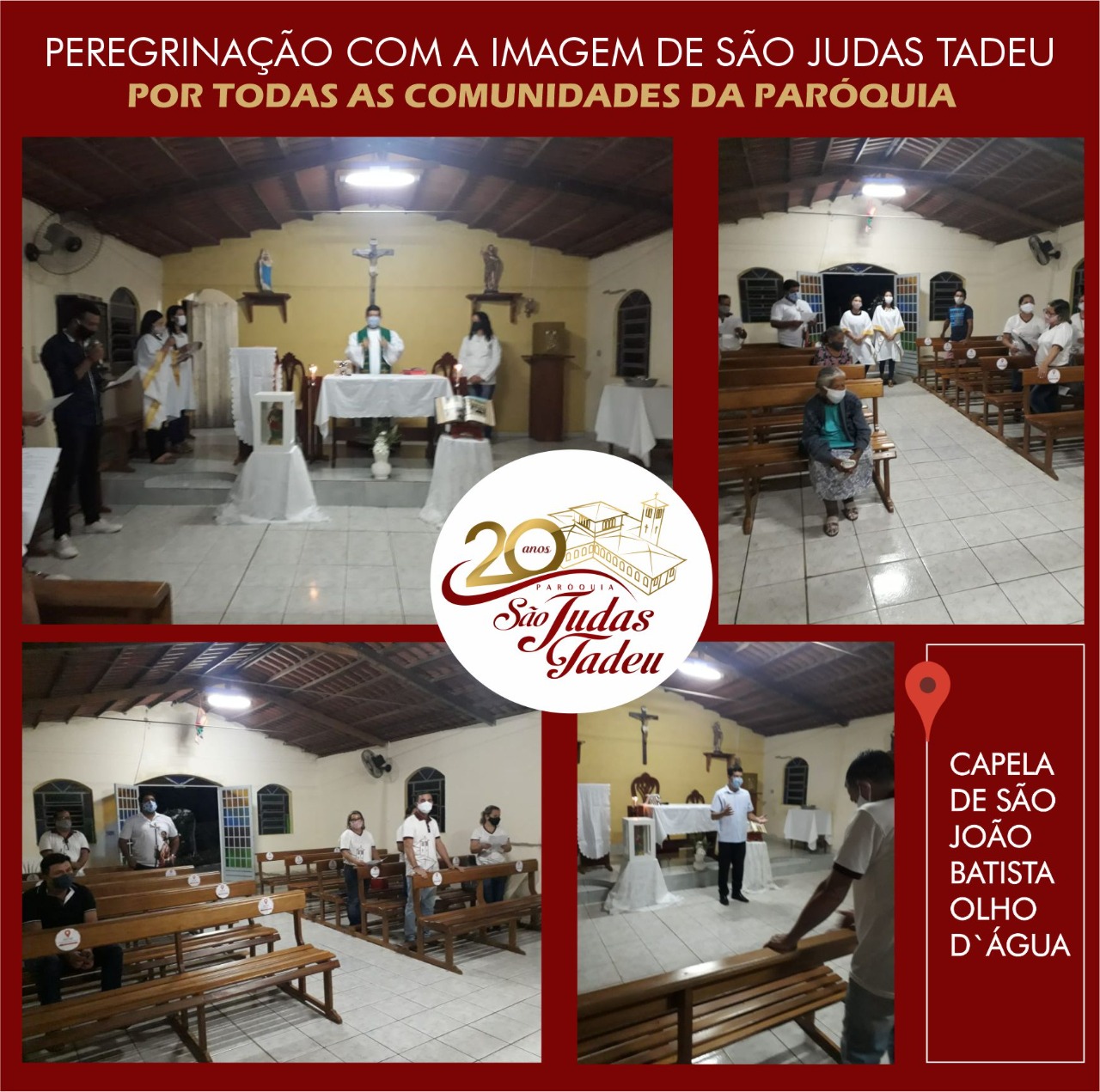 You are currently viewing Imagem peregrina de São Judas Tadeu chegou a 5ª comunidade