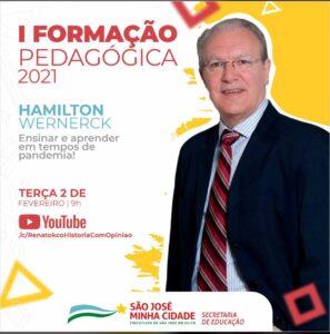 Read more about the article Hamilton Werneck será palestrante em 1ª formação pedagógica do ano em SJE