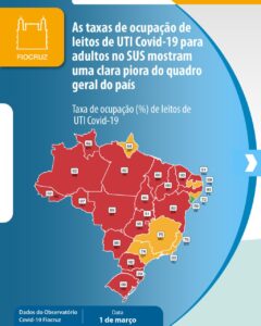 Read more about the article Brasil vive pior momento da pandemia, aponta números da Fiocruz
