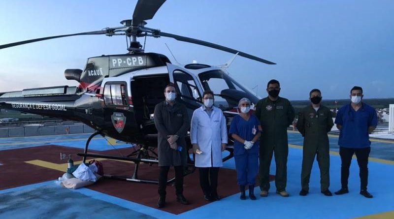 You are currently viewing Helicóptero é usado em transferência de paciente do Hospital Regional de Patos para o Hospital Metropolitano de Santa Rita