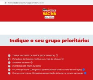 SJE inova com site para agendar vacinação contra covid-19
