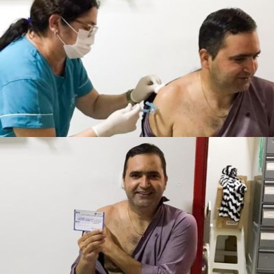 Read more about the article Prefeito de Brejinho é vacinado contra a Covid-19