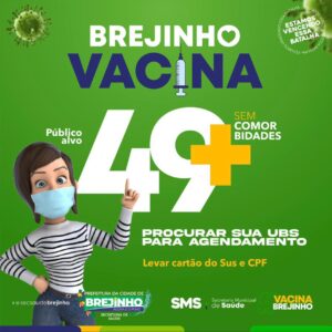 Read more about the article Pessoas com 49 anos ou mais já pode se vacinar contra a covid-19 em Brejinho