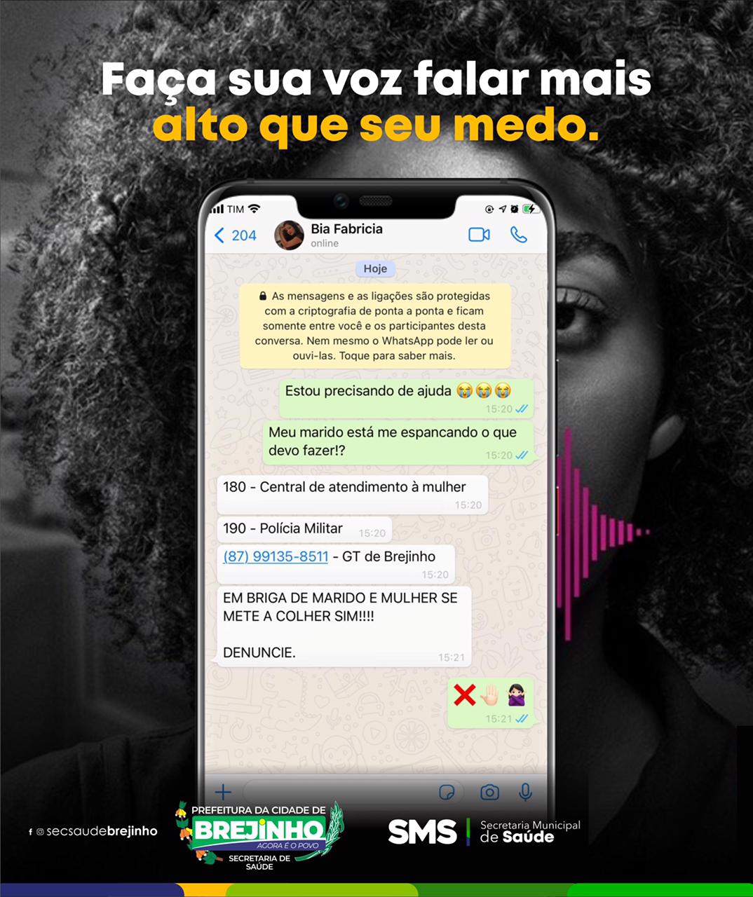 You are currently viewing Brejinho lança campanha para combater violência contra a mulher