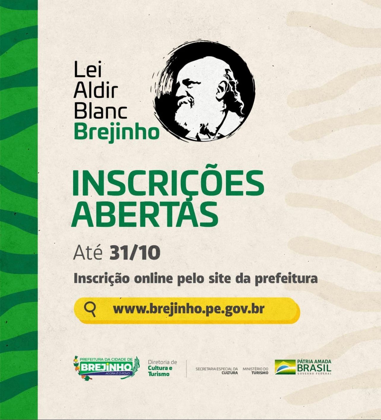 You are currently viewing Brejinho está com inscrições abertas para a Lei Aldir Blanc