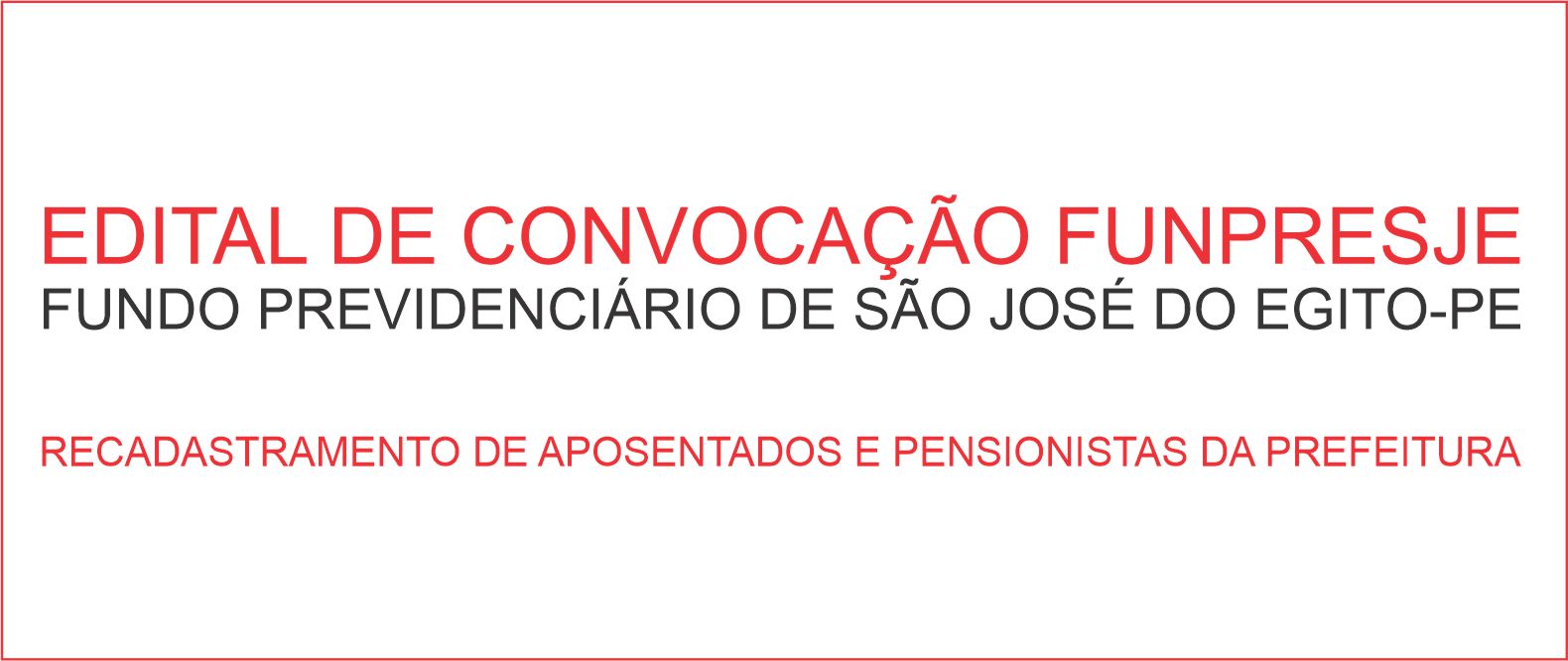 You are currently viewing Fundo previdenciário de São Jose do Egito convoca aposentados e pensionistas da prefeitura para recadastramento