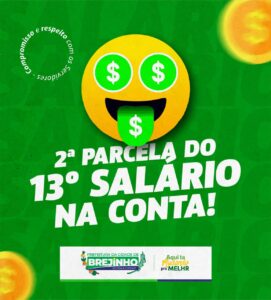 Read more about the article Prefeitura de Brejinho paga segunda parcela do 13º salário aos servidores municipais