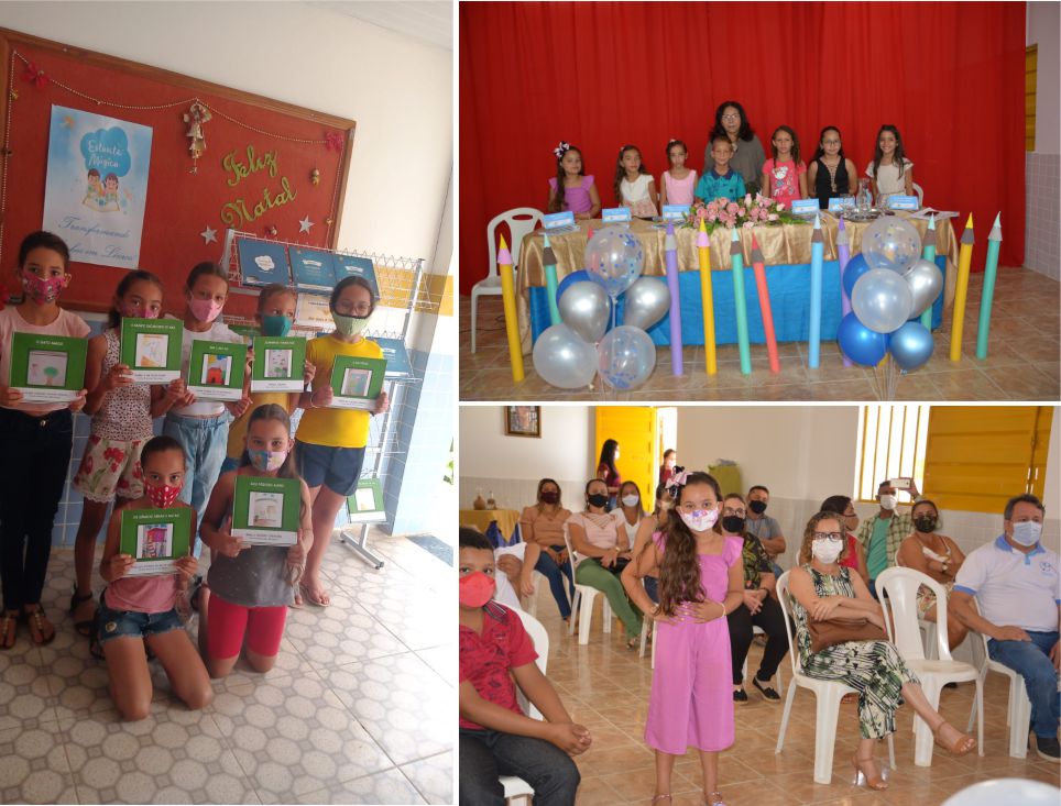 Escola Municipal Baraúnas participou de projeto educacional e alunos se tornaram autores dos seus próprios livros