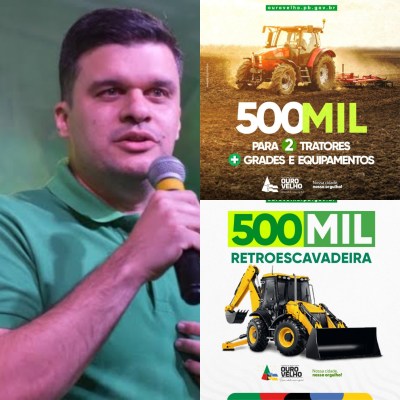 Read more about the article Prefeitura de Ouro Velho anuncia R$ 1 milhão para aquisição de máquinas