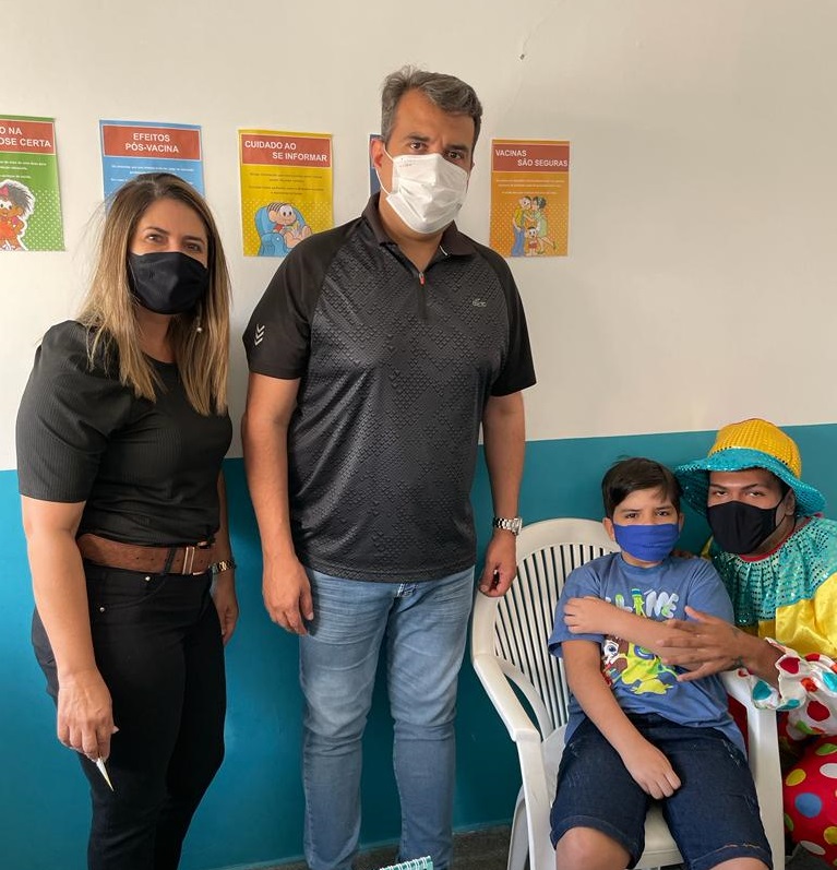 Paulo Jucá acompanhou inicio da vacinação nas crianças de 05 a 11 com comorbidades e anunciou imunização para as de 11 anos sem nenhuma doença