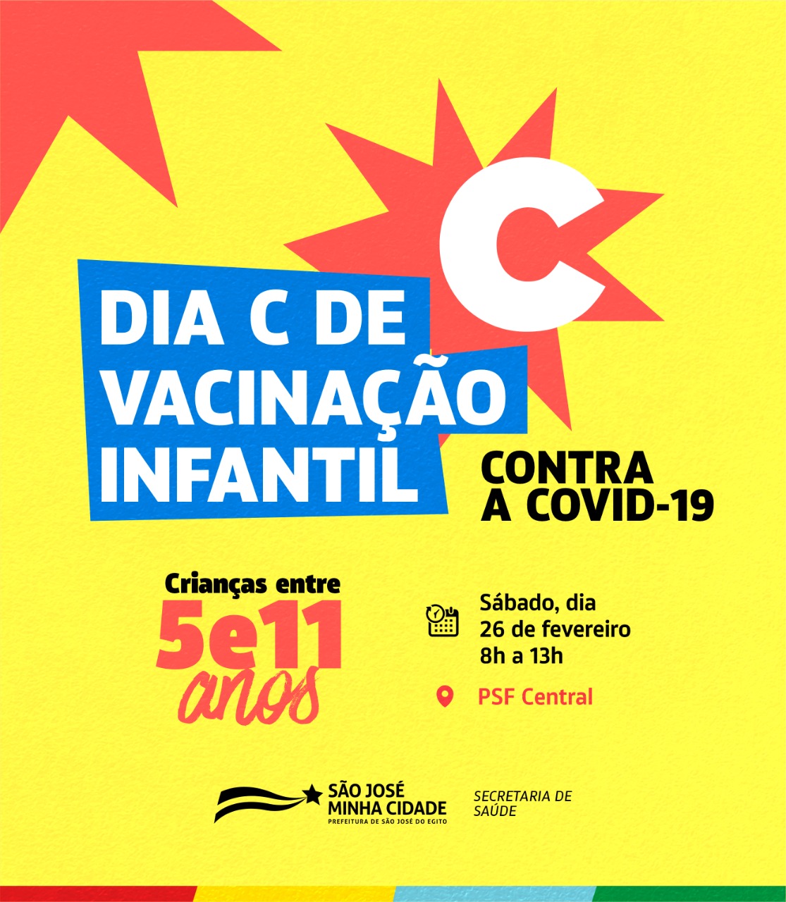 You are currently viewing São José do Egito fará dia C de vacinação para crianças neste sábado (26)
