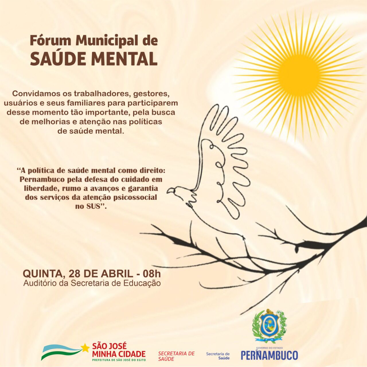 You are currently viewing São José do Egito realiza Fórum de Saúde Mental na quinta (28)