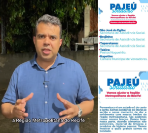 Read more about the article Paulo Jucá articula campanha Pajeú Solidário para ajudar atingidos pelas chuvas