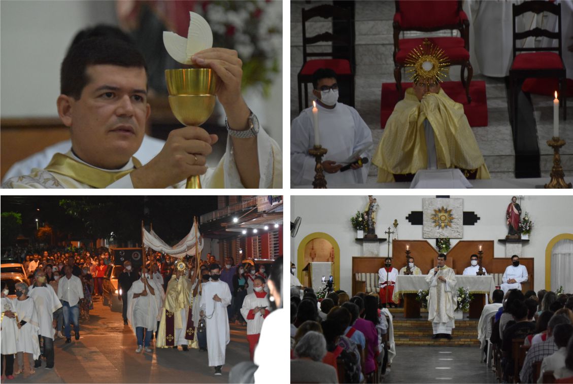 You are currently viewing Católicos celebraram Corpus Christi com missa, adoração e procissão em SJE