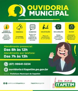 Read more about the article Prefeitura de Itapetim implanta Ouvidoria Geral Municipal