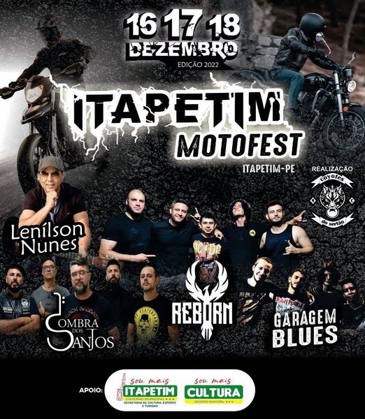 You are currently viewing 8° Itapetim Moto Fest acontece No próximo final de semana com apoio do governo municipal
