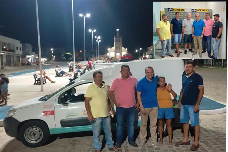 Read more about the article Eclériston Ramos entrega ambulância e promete reabertura em breve dos correios de Riacho do Meio