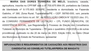 Read more about the article Candidata ao Conselho Tutelar denuncia irregularidades nas eleições de Tuparetama