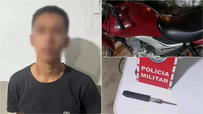 You are currently viewing Jovem detido em Teixeira-PB é suspeito de integrar quadrilha de furto de moto