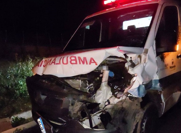 You are currently viewing Ambulância de Matureia fica destruída após colisão com vaca entre São José do Bonfim e Patos