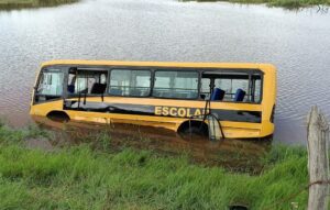 Read more about the article Ônibus escolar que caiu em açude transportava 20 alunos, diz Bombeiros