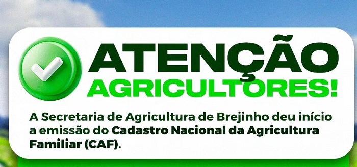 Read more about the article Brejinho deu inicio ao cadastro nacional de agricultura familiar (CAF)