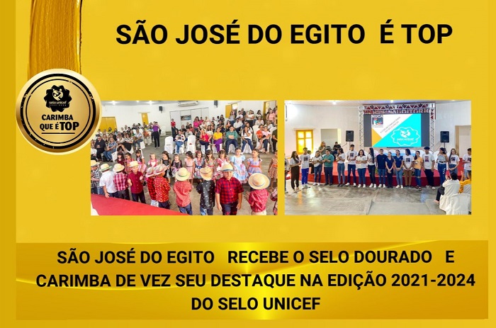 Read more about the article São José do Egito ganha selo dourado e está muito próximo de ganhar Selo Unicef