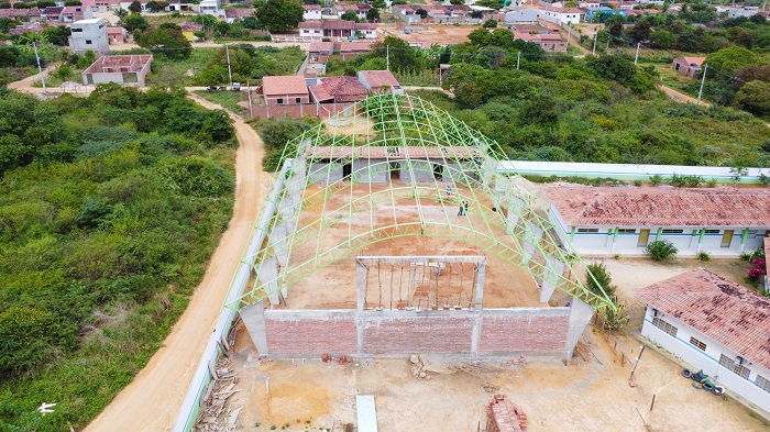 Read more about the article Construção de Quadra Poliesportiva em Lagoinha avança em Brejinho-PE