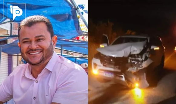 Read more about the article Prefeito de Tavares sofre acidente batendo em animal que estava solto na rodovia
