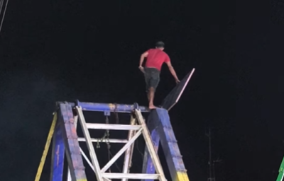 Read more about the article Homem em surto sobe em estrutura de brinquedo em Tabira