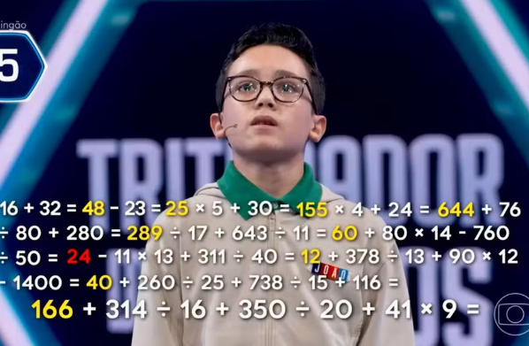Read more about the article Menino superdotado que cresceu em Garanhuns é vice-campeão em quadro do programa de Luciano Huck