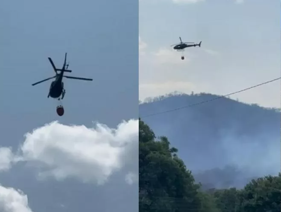 Read more about the article Bombeiros usam helicóptero para tentar conter incêndio em São José do Bonfim