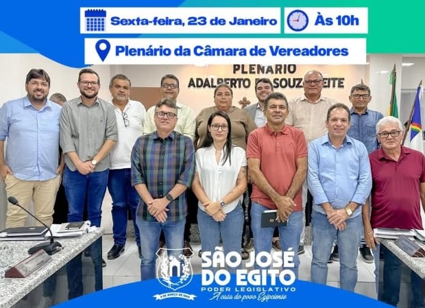Read more about the article Câmara de Vereadores de São José do Egito terá primeira sessão do ano nesta sexta (23)