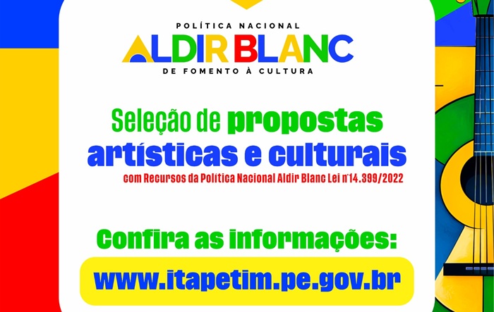 Read more about the article Prefeitura de Itapetim publica edital do Festival PNAB – Ciclo 2 para seleção de projetos culturais
