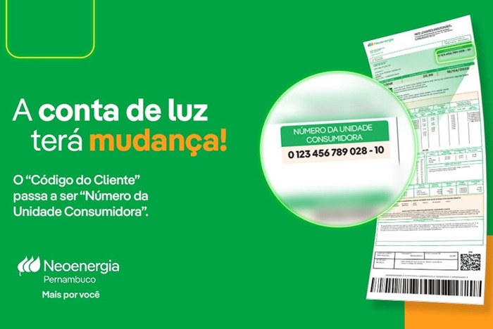 Leia mais sobre o artigo Conta de luz dos pernambucanos terá mudança no número de identificação do cliente 